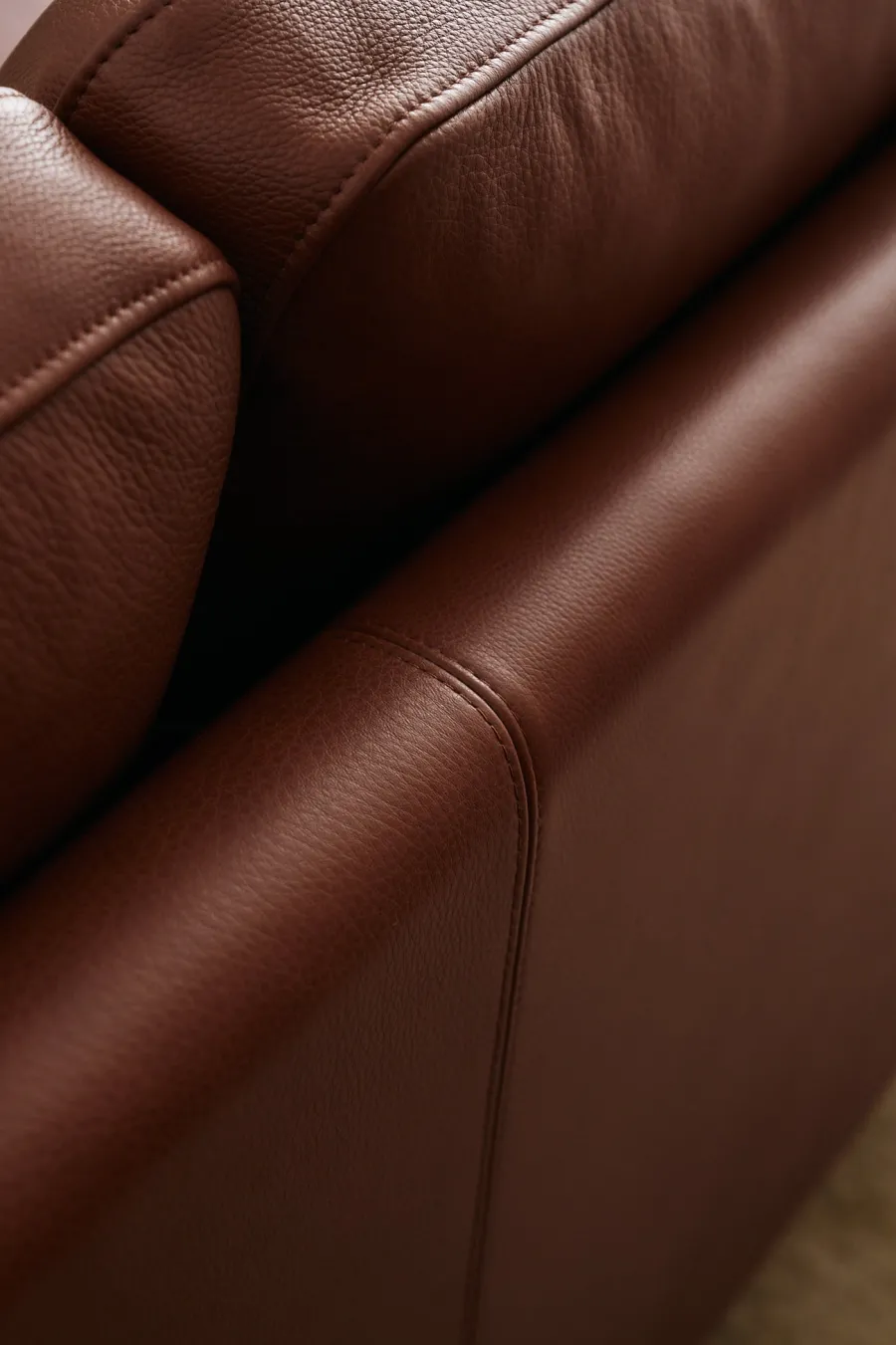 MH276 3 pers. sofa i Baltique anilinlæder fra<Mogens Hansen