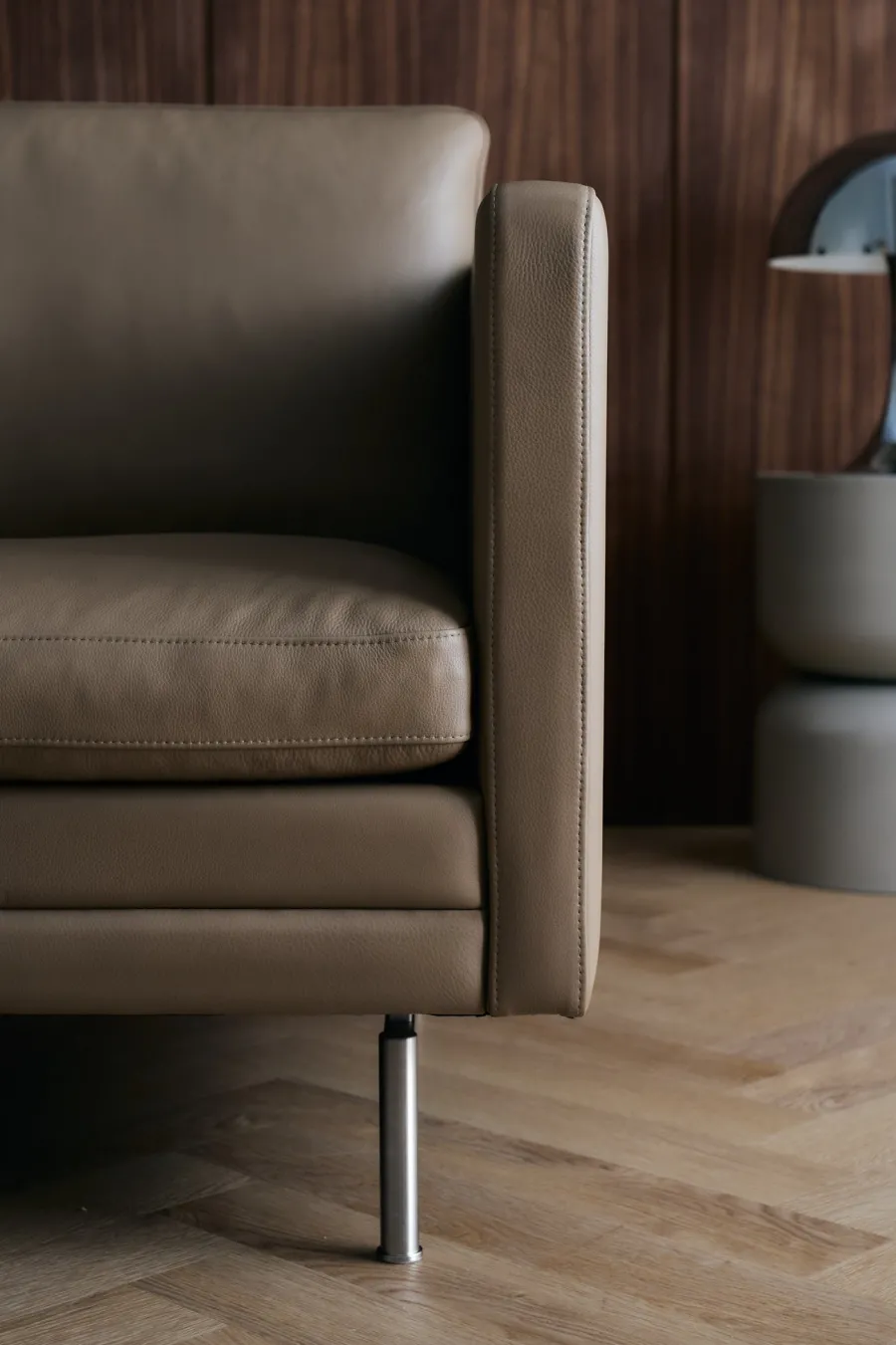 MH276 3 pers. sofa i Baltique anilinlæder fra<Mogens Hansen