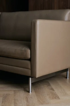 MH276 3 pers. sofa i Baltique anilinlæder fra<Mogens Hansen