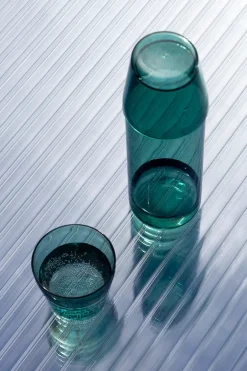 Milk, set of 1 carafe + 2 glasses, aqua fra<Nine Discount