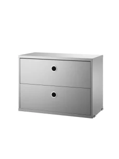 Modul m. To Skuffer, B58 fra String<String Furniture Best