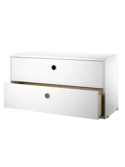 Modul m. To Skuffer, B78 fra String<String Furniture Clearance