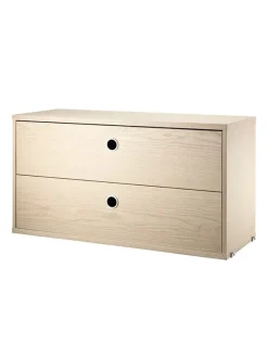 Modul m. To Skuffer, B78 fra String<String Furniture Clearance