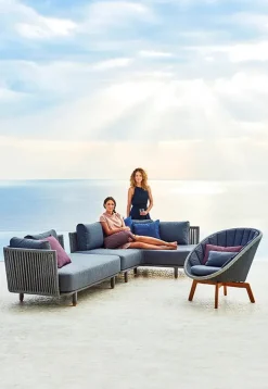 Moments 2 pers. Sofa venstre inkl. hynder fra<Cane-line Discount