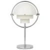 Multi-Lite Portable Bordlampe, krom/hvid fra<GUBI