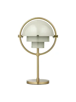 Multi-Lite Portable Bordlampe, krom/hvid fra<GUBI