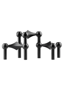 Nagel Lysestage, børstet krom fra<STOFF Nagel Outlet