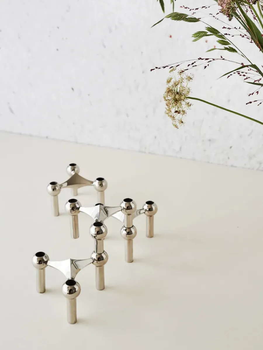 Nagel Lysestage, rosa guld fra<STOFF Nagel Discount