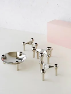 Nagel Lysestage, rosa guld fra<STOFF Nagel Discount