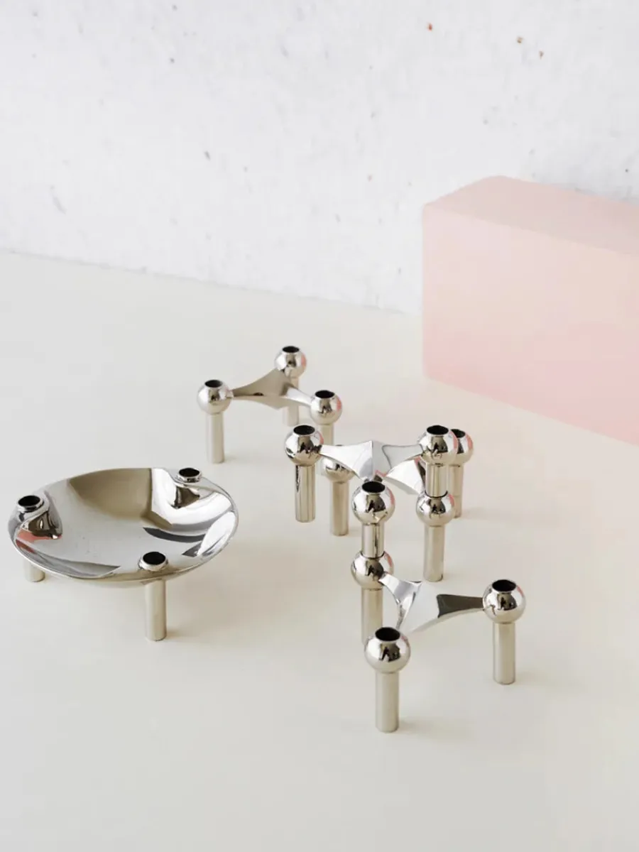 Nagel Lysestage, rosa guld fra<STOFF Nagel Discount