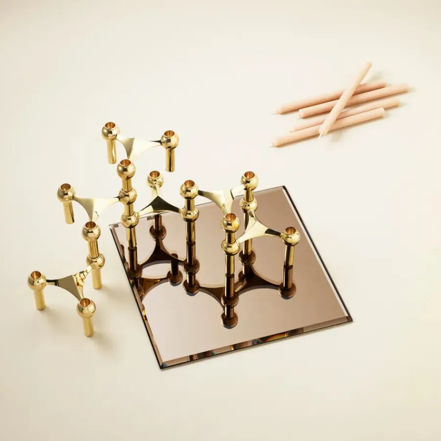 Nagel Lysestage, rosa guld fra<STOFF Nagel Discount