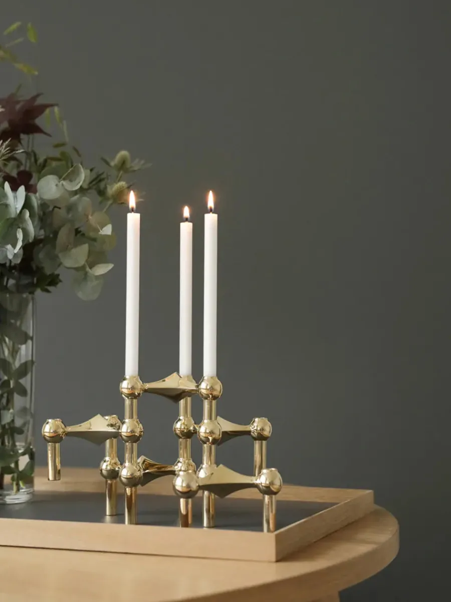 Nagel Lysestage, rosa guld fra<STOFF Nagel Discount