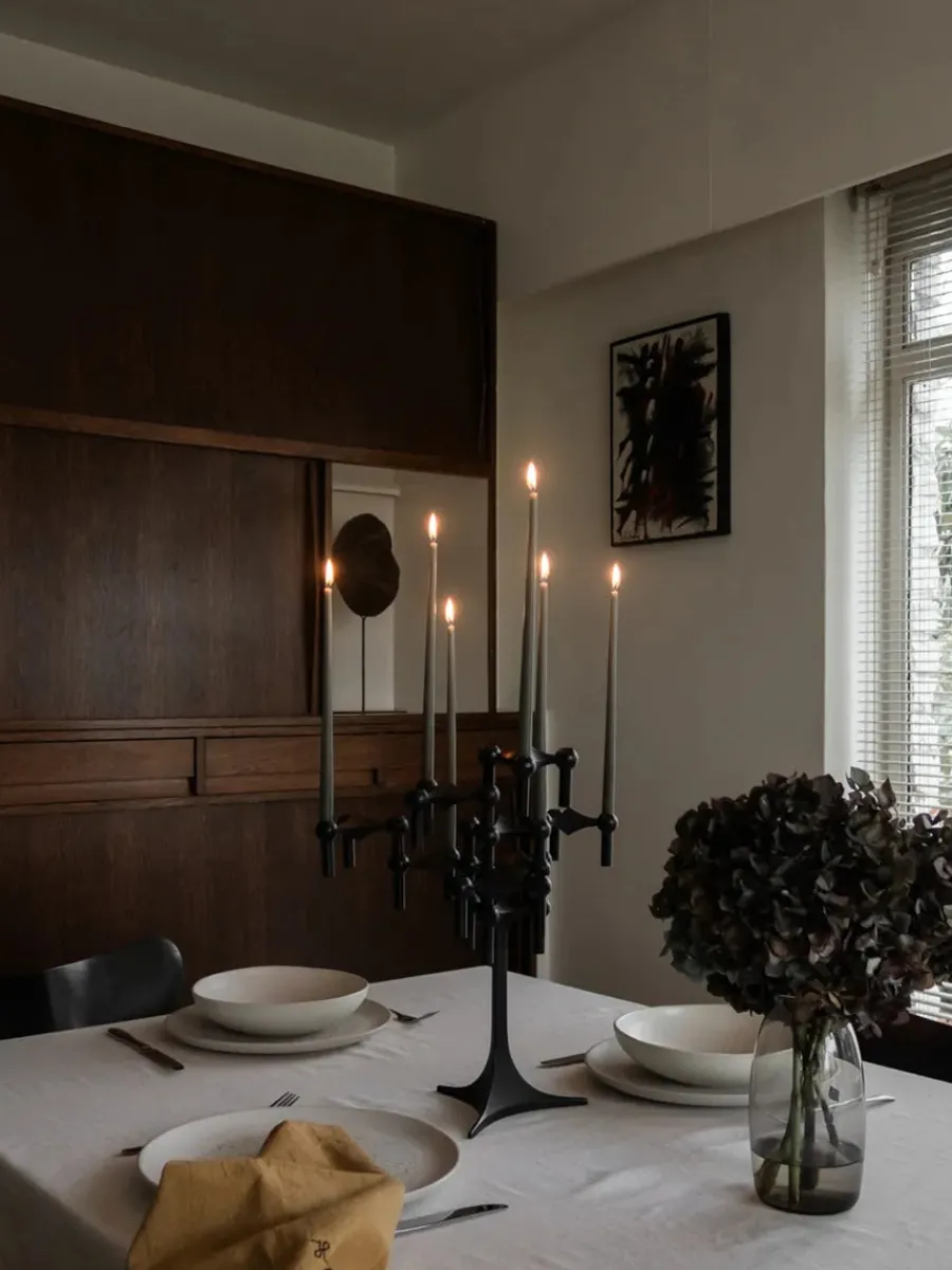 Nagel Lysestage, sort fra<STOFF Nagel New