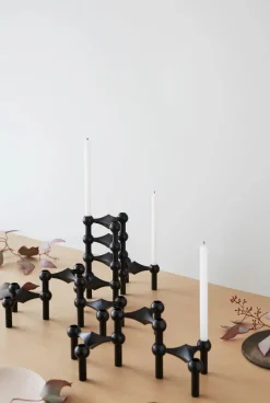 Nagel Lysestage, sort fra<STOFF Nagel New