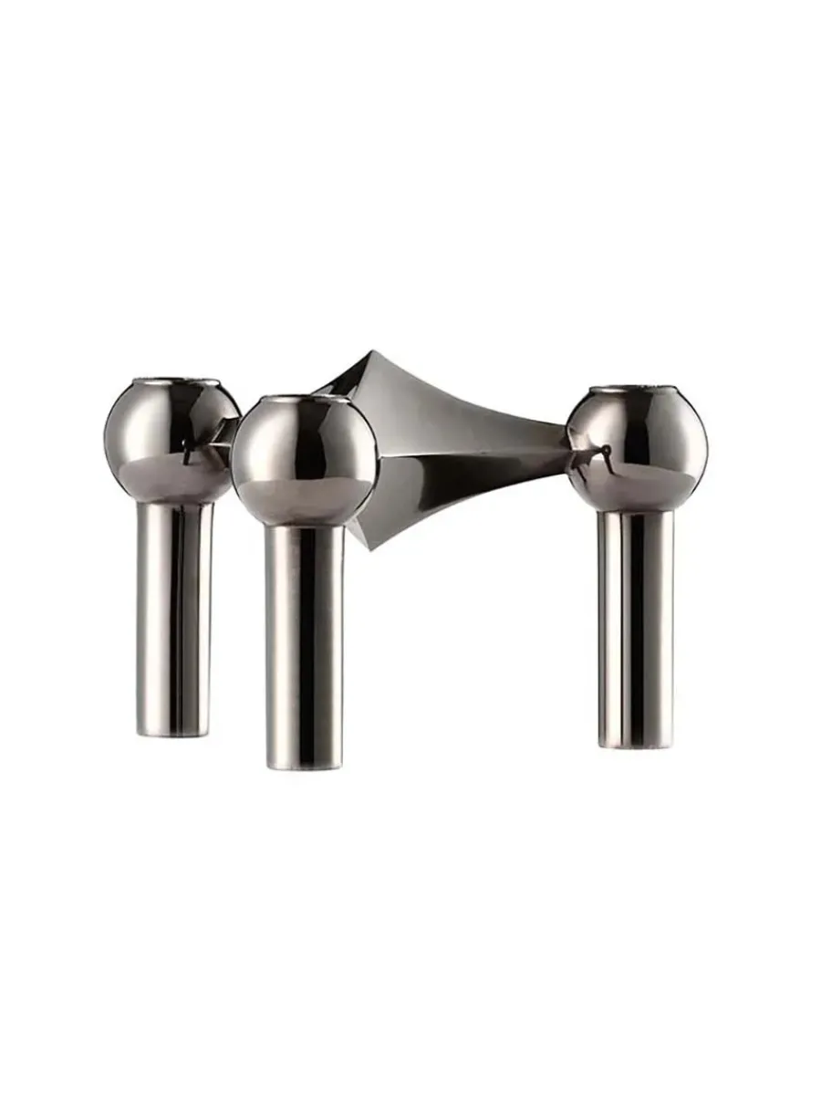 Nagel Lysestage, sort krom fra<STOFF Nagel Best