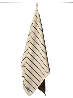 Naram towel - Camel & Ultramarine blue fra<Bongusta Clearance