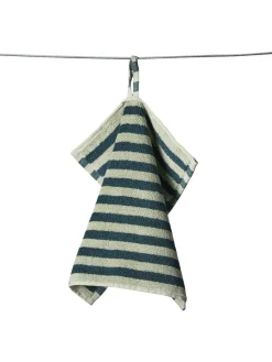 Naram towel - Camel & Ultramarine blue fra<Bongusta Clearance