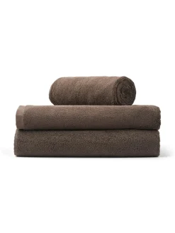 Naram towel - Camel & Ultramarine blue fra<Bongusta Clearance