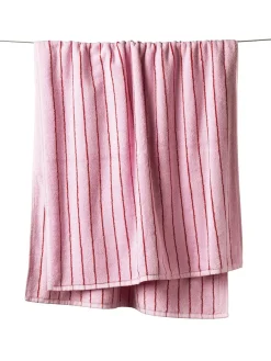 Naram towel - Lilac & Neon yellow fra<Bongusta Online