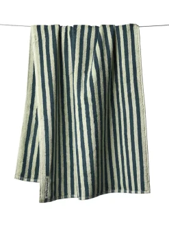 Naram towel - Sea foam & Deep teal fra<Bongusta New