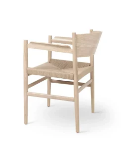 Nestor armstol, sort bøg med natur flet fra<Mater Hot