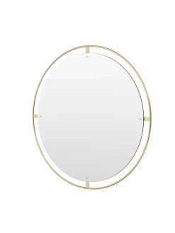 Nimbus Mirror Ø110, brass fra<Audo Copenhagen Discount