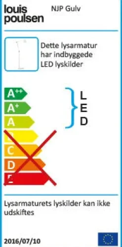 NJP gulvlampe fra<Louis Poulsen Hot