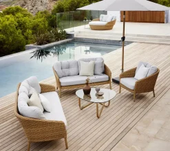 Ocean 2-pers. Sofa, flat weave fra<Cane-line Best