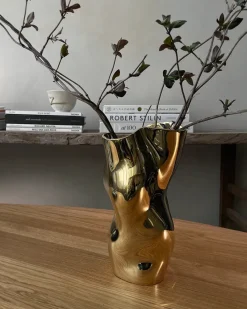 Ostrea 25 Vase, gold fra<Hein Studio Best