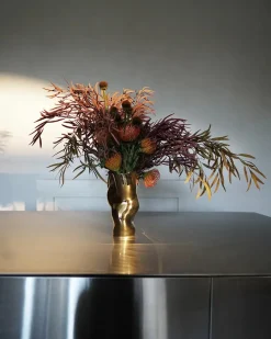 Ostrea 25 Vase, gold fra<Hein Studio Best