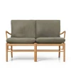 OW149-2 Colonial sofa eg olie, Terra-læder af Ole Wanscher<Carl Hansen & Søn Sale