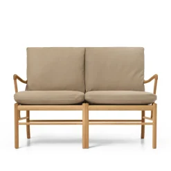 OW149-2 Colonial sofa eg olie, Terra-læder af Ole Wanscher<Carl Hansen & Søn Sale