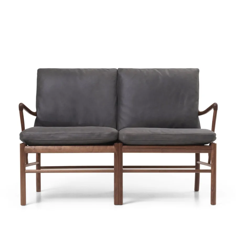 OW149-2 Colonial sofa eg olie, Terra-læder af Ole Wanscher<Carl Hansen & Søn Sale
