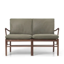 OW149-2 Colonial sofa valnød olie, Terra-læder af Ole Wanscher<Carl Hansen & Søn Hot