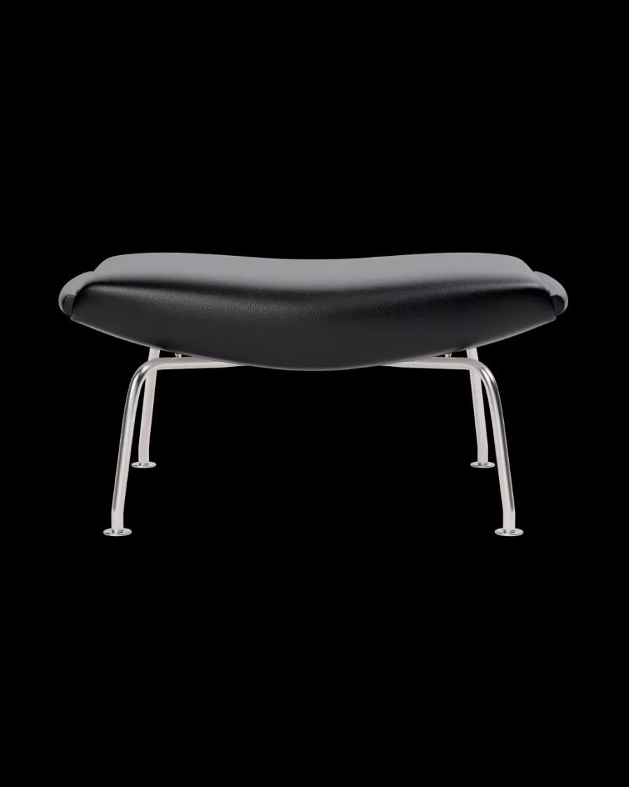 OX Skammel - Primo 88 læder i Sort af Hans J. Wegner<Fredericia Furniture Clearance