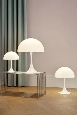 Panthella 250 bordlampe, krom af Verner Panton<Louis Poulsen