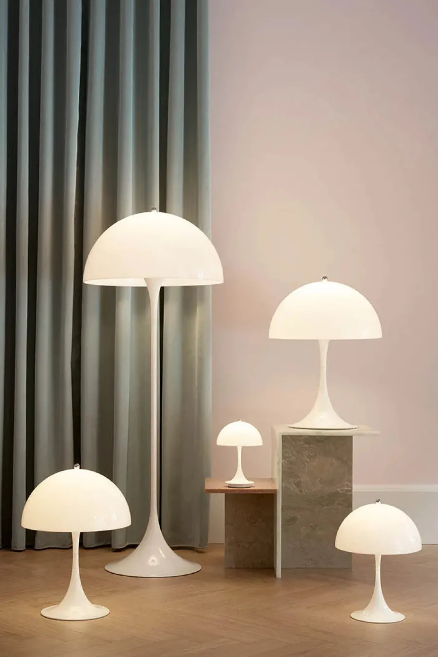 Panthella gulvlampe af Verner Panton<Louis Poulsen New