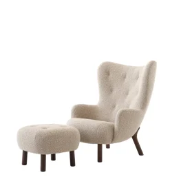 Petra VB3 inkl. Skammel, sheepskin moonlight fra<&Tradition Best