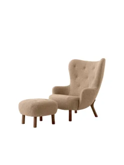 Petra VB3 inkl. Skammel, sheepskin moonlight fra<&Tradition Best