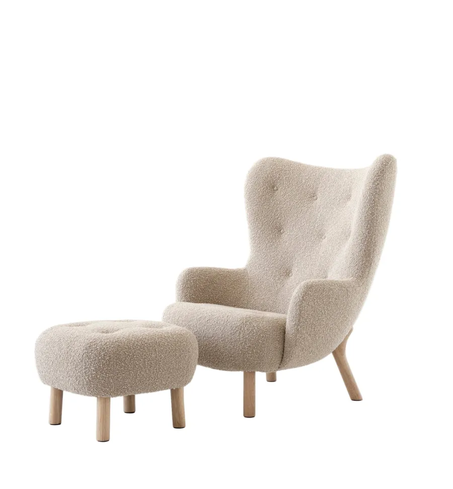 Petra VB3 inkl. Skammel, sheepskin sahara fra<&Tradition Discount