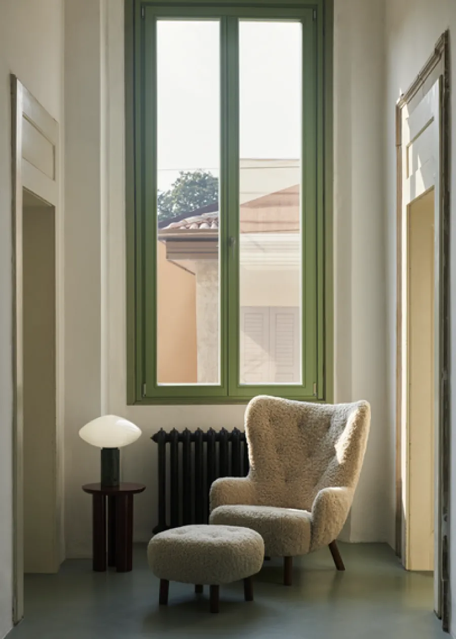 Petra VB3 inkl. Skammel, sheepskin sahara fra<&Tradition Discount