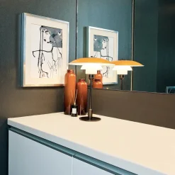 PH 3½-2½ Bordlampe, grøn af Poul Henningsen<Louis Poulsen