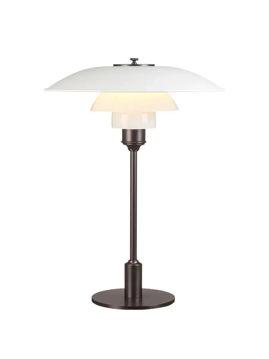 PH 3½-2½ Bordlampe, grøn af Poul Henningsen<Louis Poulsen