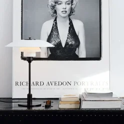 PH 3½-2½ Bordlampe, grøn af Poul Henningsen<Louis Poulsen