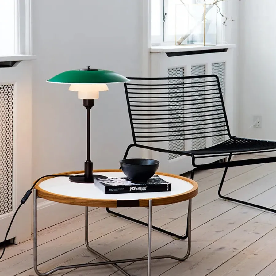 PH 3½-2½ Bordlampe, grøn af Poul Henningsen<Louis Poulsen