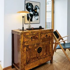 PH 3½-2½ Bordlampe, rød af Poul Henningsen<Louis Poulsen New