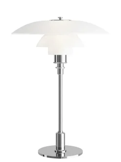 PH 3½-2½ Glas Bordlampe, højglansforkromet fra<Louis Poulsen Clearance