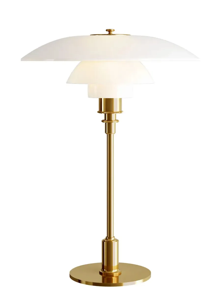 PH 3½-2½ Glas Bordlampe, sort metalliseret fra<Louis Poulsen Hot