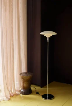 PH 3½-2½ Gulvlampe, messing metalliseret fra<Louis Poulsen Hot