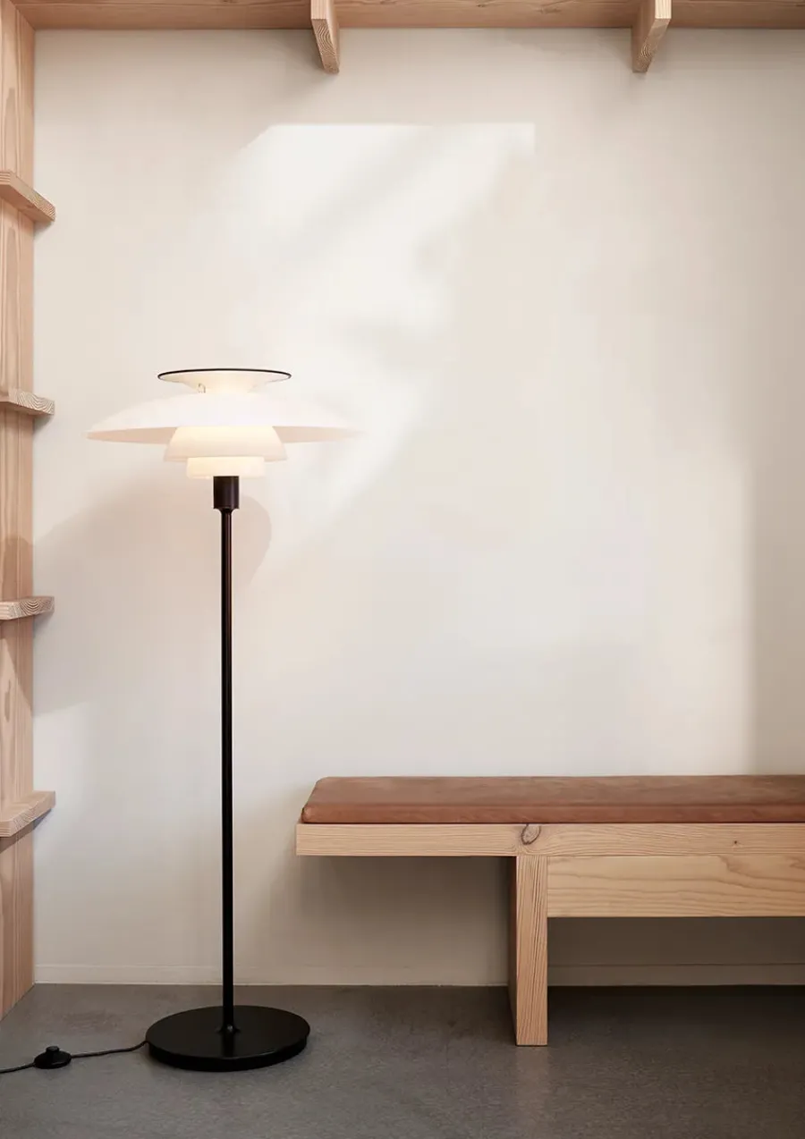 PH 80 gulvlampe, sort fra<Louis Poulsen Best